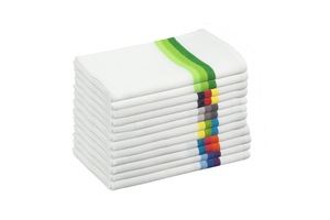 100% Cotton Herring Bone <b>Towel</b> for Home Beach Kitchen Child Restaurant <b>Turquoise</b> Color Woven Sustainable Linen Microfiber - Product Image 6