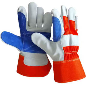 Guantes de Seguridad de Cuero Resistentes, Resistentes al Calor, Antideslizantes, de Dedo Completo, para Levantamiento de Pesas, Trabajo Industrial y Mecánico - Product Image 2