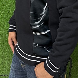 Sudadera con capucha y cremallera de alta calidad para hombre, de invierno, extragrande, con logo personalizado, de forro polar grueso, 100% algodón - Product Image 4