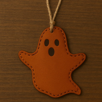 Ornements d'Halloween en cuir faits à la main en forme de citrouille, d'araignée, de chapeau de sorcière, de chauve-souris, de fantôme et de chat, breloques suspendues, décoration de fête et cadeaux de vacances