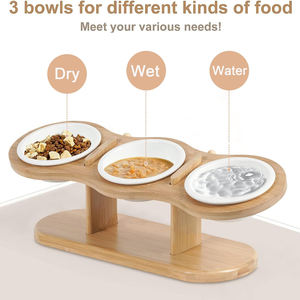 New design convenience bamboo <b>bowl</b> for pet for different kind of food made in Vietnam - Product Image 5