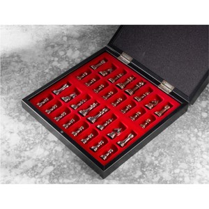 Luxury Non Magnetic Metal <b>Chess</b> <b>Set</b> With Marble Look <b>Chess</b> Board and Iron <b>Chess</b> Pieces Natural Polished for Adults and Kids Game - Product Image 2