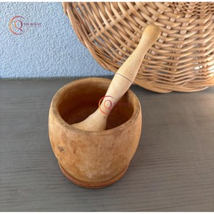 Molinillo de mortero y Maja de madera más vendido para hierbas, ajo, nuez, especias, buena calidad, elementos esenciales de cocina, hogar, Hotel, restaurante - Product Image 6