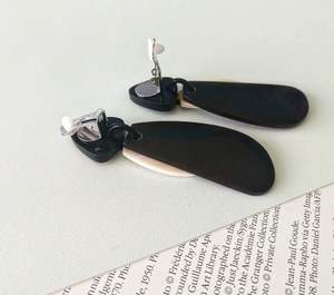 Love Style by HF Crafts' Pendientes de cuerno de búfalo natural de lujo Calidad Premium Pulido India Importación - Product Image 3