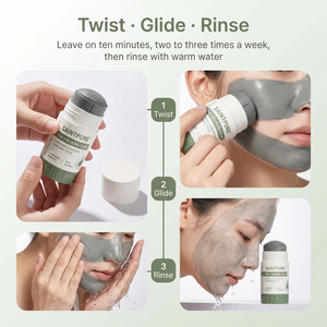 Maschera in Stick Purificante OEM 40g con Argilla Glaciale e Carbone Vulcanico per Pulizia Profonda, Rimozione Punti Neri e Riduzione Pori, Etichetta Privata - Product Image 5