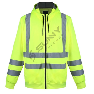 Nouveaux sweats à capuche molletonnés de travail de qualité supérieure, légers, avec fermeture éclair sur le devant, disponibles au Pakistan pour le prix de gros - Product Image 6