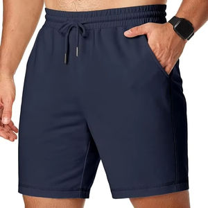 <b>Men's</b> Athletic Casual Jogger <b>Shorts</b> <b>with</b> <b>Zipper</b> <b>Pockets</b> Quick Dry Activewear Solid Pattern Running <b>Shorts</b> - Product Image 1