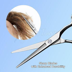 Ciseaux de coiffeur en acier inoxydable de haute qualité avec logo personnalisé, poignée durable et lames de coupe de précision - Product Image 3