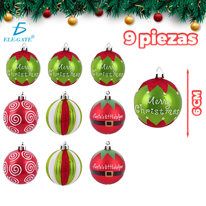 Set di Lusso di Palline Natalizie in Plastica 8 cm, Finitura Simil-Cristallo, Ornamenti Glitterati per Decorazioni Domestiche, Dimensioni Personalizzabili - Product Image 6