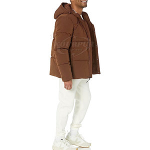 Vestes matelassées en nylon pour hommes, style personnalisé 2025, respirantes, séchage rapide, haute qualité, manches longues, col à capuche, saison hivernale - Product Image 5