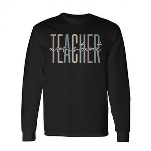 Cadeau de remerciement pour l'équipe d'enseignement scolaire, t-shirt à manches longues pour les assistants et le personnel d'enseignement - Product Image 2