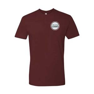 Camiseta gris deslizante Unisex 65 poliéster 35% algodón Camisetas básicas para hombre 100% algodón peinado camiseta lisa - Product Image 4