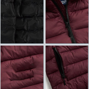 Chaqueta de Invierno Casual para Hombre con Logotipo Personalizado en Lona, Chaqueta Acolchada con Logotipo Frontal, Mangas Largas, Diseño Elegante - Product Image 4