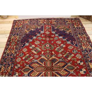 Tapis vintage de grande taille 6,1 x 9,9 pieds, tapis turc rouge Ikat - Product Image 3