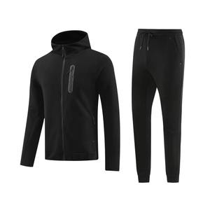 Wholesale Custom Hoodies Casual Plain Tracksuit Jogging Warm Soft Sweat Suits Fitness <b>Embroidery</b> Cotton Tracksuits <b>Sets</b> for Men - Product Image 2