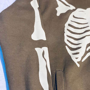 Sudadera con Capucha y Cremallera Completa para Hombre, Diseño de Impresión DTG OEM, Ropa Urbana de Moda, Logotipo Personalizado, Mezcla de Poliéster/Algodón, Alta Calidad, Invierno - Product Image 4