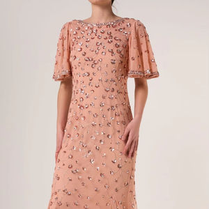 ชุดราตรีประดับด้วยเลื่อมประดับด้วยลูกปัดของผู้หญิงสำหรับงานเลี้ยงตอนเย็นชุดราตรีหรูหราทำจากผ้าซาตินสำหรับงานเลี้ยงอาหารค่ำ - Product Image 1