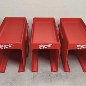 Soporte de Pared Resistente para <span class=keywords><strong>Taladro</strong></span>/Batería, Color Rojo, con Estante de Almacenamiento, Compatible con Taladros <span class=keywords><strong>Milwaukee</strong></span> M18 y <span class=keywords><strong>M12</strong></span>/PLA - Product Image 1