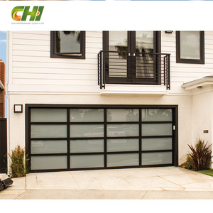 <span class=keywords><strong>Porte</strong></span> <span class=keywords><strong>de</strong></span> <span class=keywords><strong>garage</strong></span> automatique <span class=keywords><strong>motorisée</strong></span> à enroulement, en aluminium, avec télécommande, imperméable, en verre moderne, résistante au vent - Product Image 1