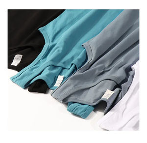 High Quality Low OEM MOQ 100% Cotton Solid Color Undershirts Oversized <b>White</b> <b>Tank</b> <b>Top</b> <b>Men's</b> <b>Tank</b> <b>Tops</b> - Product Image 4