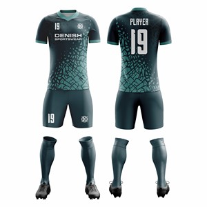 High Quality Lightweight Quick Dry Breathable Polyester Soccer Jersey Custom Football Team Kit Unisex Short Printed Wholesale - Product Image 1