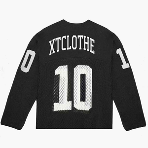 Logo personnalisé OEM ODM Chandails à manches longues en coton 100% anti-rides respirants pour l'hiver à col rond pour hommes - Product Image 1