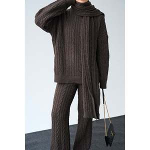 ชุดกางเกงไหมพรมคอฟฟี่เมลันจ์ - Product Image 3