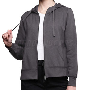 Marque privée Sweats à fermeture éclair pour femmes Sweats à capuche zippés pour femmes Sweat respirant Sweats à capuche zippés pour femmes OEM/ODM - Product Image 1