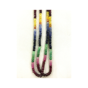 Diseño Premium Esmeralda Ruby Beads Cuerdas Ocasión Fiesta Desgaste Mujeres Collar De Fabricante Indio - Product Image 3