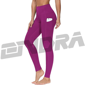Pantalons de yoga violets pour femmes, taille haute, extensible, leggings de sport, vêtements de sport sculptants, tendance, confort, ProFlex FitStyle - Product Image 1