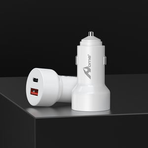 Câble 3A Type-C 38W CC-202-C combo chargeur et câble voiture blanc - Product Image 3