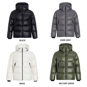 Venta al por mayor de fabricante de buena calidad de invierno Cálido impermeable totalmente acolchado personalizado Logotipo de impresión Puffer chaqueta para Unisex - Product Image 4