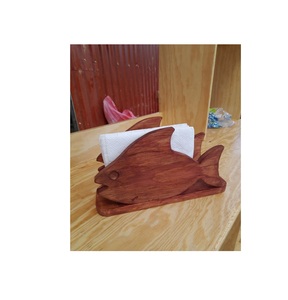 Porte-serviettes en bois rustique de luxe fait à la main pour les mariages, les cuisines, les tables à manger - Couleur personnalisable, logo, décoration d'intérieur de haute qualité - Product Image 1