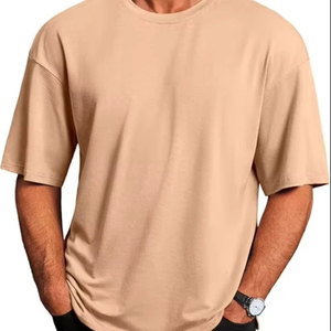 T-shirt surdimensionné en coton, coupe ample, confortable, respirant, vêtement décontracté pour hommes et femmes, usage quotidien - Product Image 1
