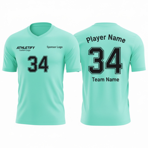 Maillot de football et maillot de football Vêtements de sport confortables Logo et numéros de l'équipe personnalisés Idéal pour les matchs de football et de football - Product Image 1
