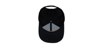 หมวกโพลีเอสเตอร์คุณภาพสูงสำหรับขายส่ง พร้อมแถบตีนตุ๊กแกด้านหน้า ตัดด้วยเลเซอร์ ผลิตโดยผู้ผลิตคุณภาพสูง รับผลิตจำนวนน้อย - Product Image 4