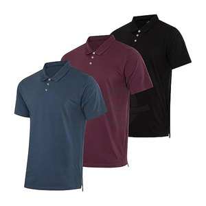 Polo T-shirt Homme Premium Élégant à Manches Courtes en Coton Soie Frais, Personnalisable avec Logo Brodé, Uni et Vierge - Product Image 6