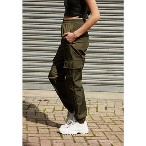 Pantalons cargo taille haute pour femmes grandes tailles, pantalons de jogging amples avec plusieurs poches - Product Image 2