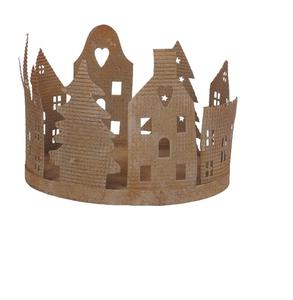 Bougeoir à finition naturelle Zink conçu avec support peint à la main en couleur pour bougeoir de Noël et de festival - Product Image 3