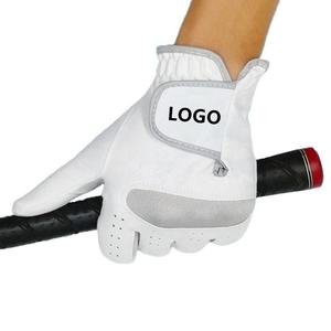 Guantes de Golf transpirables de fibra con logotipo personalizado barato profesional, guantes de Golf antideslizantes duraderos para mano izquierda para hombres - Product Image 4