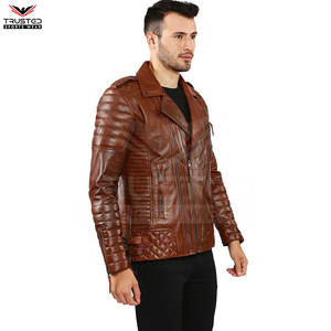 Fabricación profesional Chaqueta de cuero de motocicleta de secado rápido transpirable Estilo formal Precio barato para hombres - Product Image 3