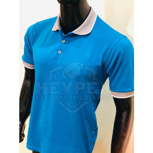 2025 camisetas de polo informales para hombres 100% algodón manga corta colores sólidos patrón impreso al por mayor - Product Image 1