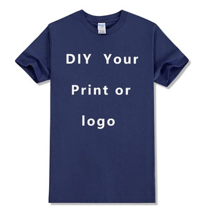 Camiseta cómoda de algodón en blanco de manga corta Unisex moda DIY Logo camiseta Casual suave cuello redondo verano impresión personalizada - Product Image 1
