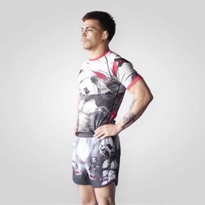 MMA Rash Guard à manches courtes OEM Sublimation imprimé haute qualité BJJ Rash Guard jiu jitsu kimono/kimono de jiu jitsu - Product Image 5