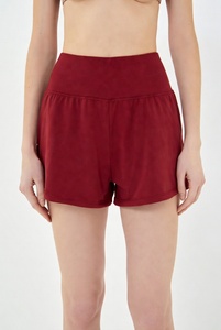 Shorts de Yoga de Algodón Suave, Elásticos, de Cintura Alta, Cómodos para Entrenamiento Físico - Product Image 3