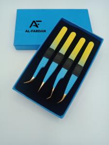 แหนบถอนขนตาทำจากสเตนเลสสตีลจากเยอรมันแหนบคิ้วมุม90องศา AF_ET_1408ลายออกแบบโลโก้ได้ตามต้องการ - Product Image 6