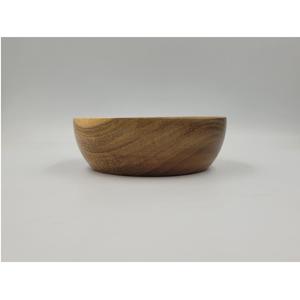 Tazón de Madera de Acacia Ecológico de Alta Calidad, Marca Huhipro, Diseño Minimalista Hecho a Mano, D15H5 cm, Artesanía Vietnamita - Product Image 1