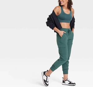 <b>Women's</b> Active Light Mid-Rise Cargo Joggers - All In Motion - Product Image 3