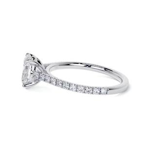 IGI Certified 10K Oval Lab Grown Diamond Anillo de Compromiso 6x8 Lab Diamond Jewelry con F Color VS1 Claridad - Product Image 5