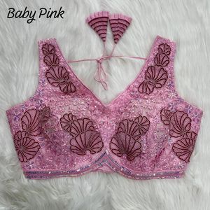 เสื้อเบลาส์ตาข่ายหนาของแท้มีสไตล์ดีไซน์เนอร์แฟนซีคุณภาพดี - Product Image 6